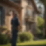 Clark Pest Control Technician inspecting residential property