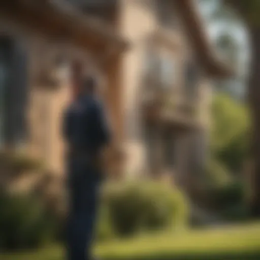 Clark Pest Control Technician inspecting residential property