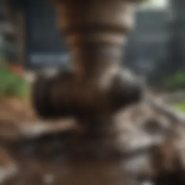 Clogged Drainage Pipe