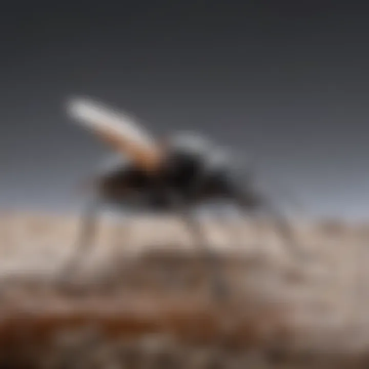 Detailed Impact of Borax on Carpenter Ants Close-up of carpenter ant affected by borax