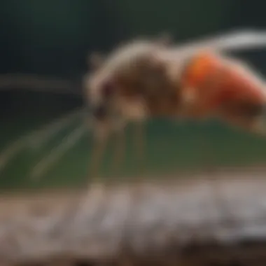 Close-Up of Flit Bug Spray Repelling Mosquitoes