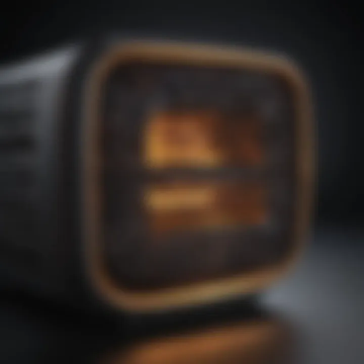 Close-up of a mosquito zapper's light source