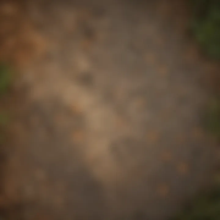 Close-up of Fox Paw Prints in Boston Park