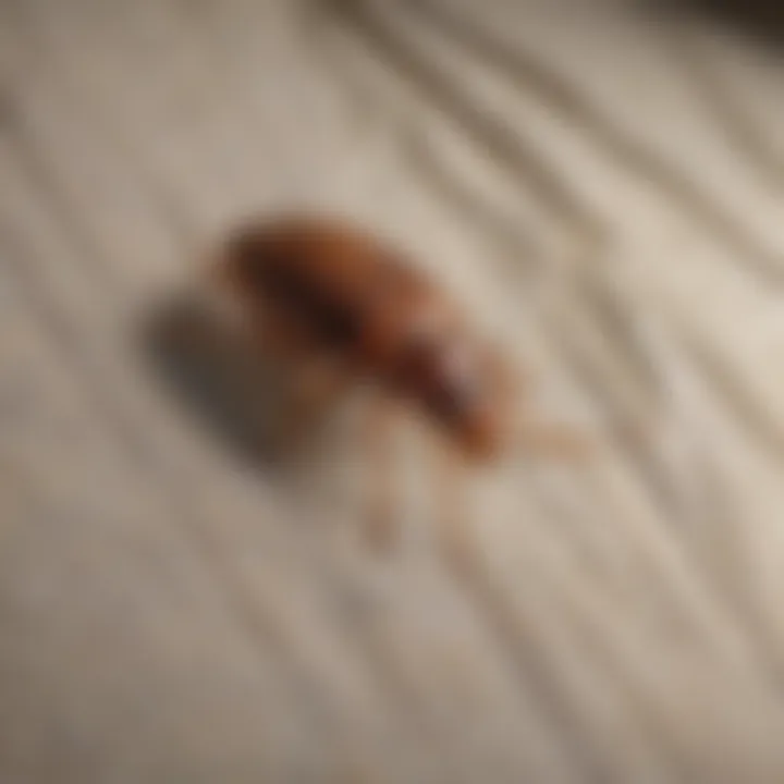 Close-up of bed bug repellent fabric