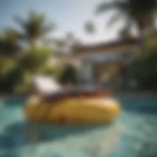 Unconventional poolside relaxation