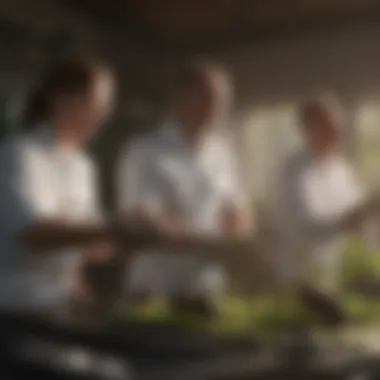 Innovative Team Strategies in Pest Management A diverse team collaborating on pest control strategies