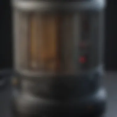 Detailed view of Flowtron zapper components with labels