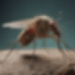 Illustration of intricate mosquito biology