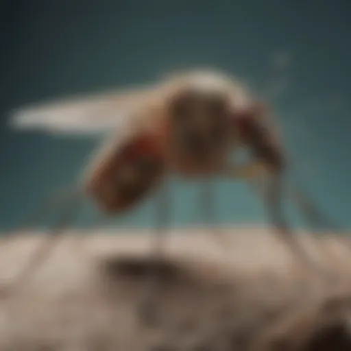 Illustration of intricate mosquito biology
