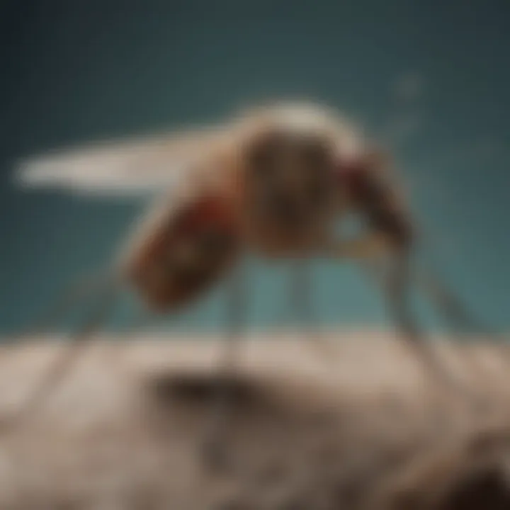 Illustration of intricate mosquito biology