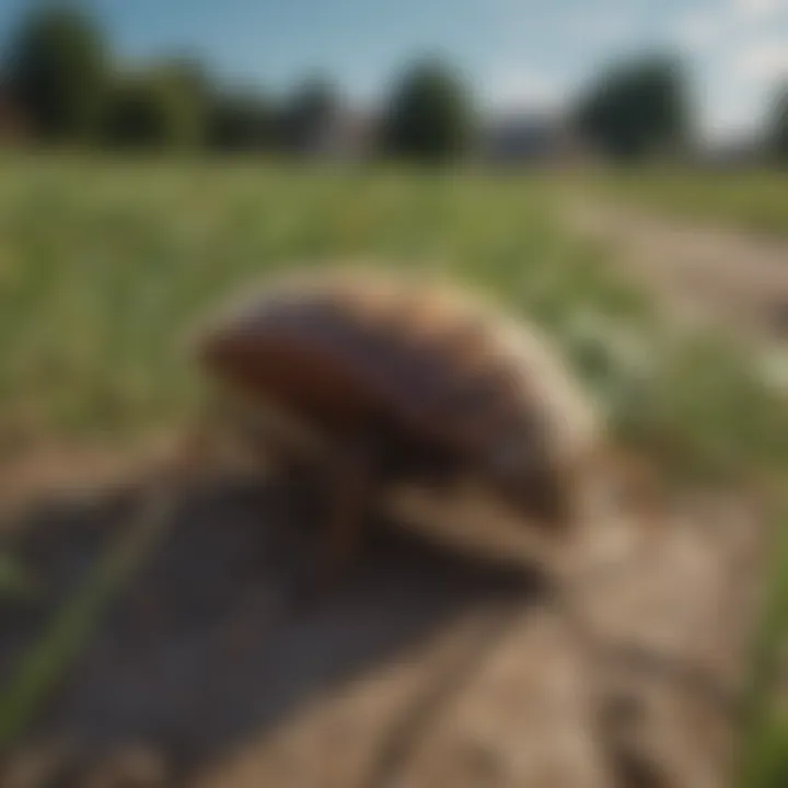 Local landscape affected by pest infestation