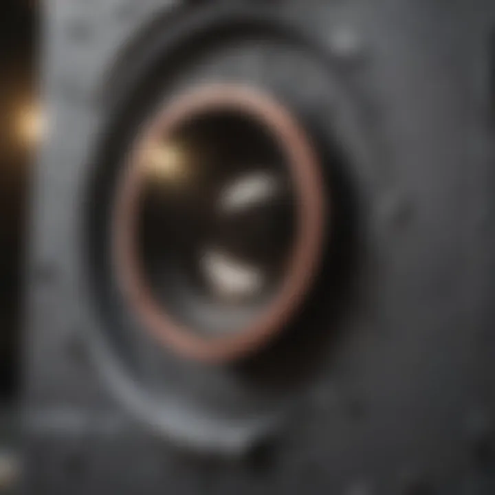 Close-up of materials used for sealing rat holes