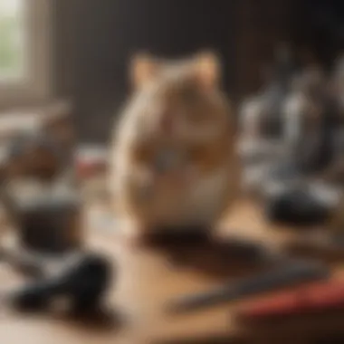 Close-up of rodent control tools and methods