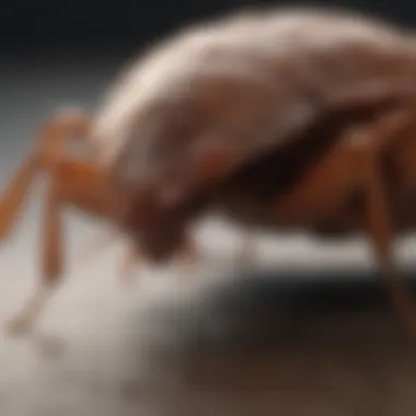 Bed bug shedding its exoskeleton