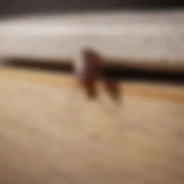 Eradicating Bed Bug Infestations Bed bug infestation in cracks and crevices of furniture