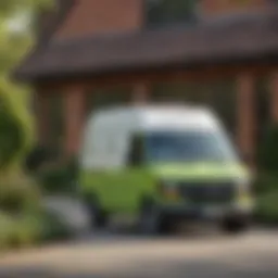 Bucksworth Pest Control Service Van parked outside a residence