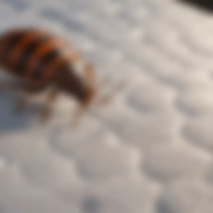 Inspecting under mattress