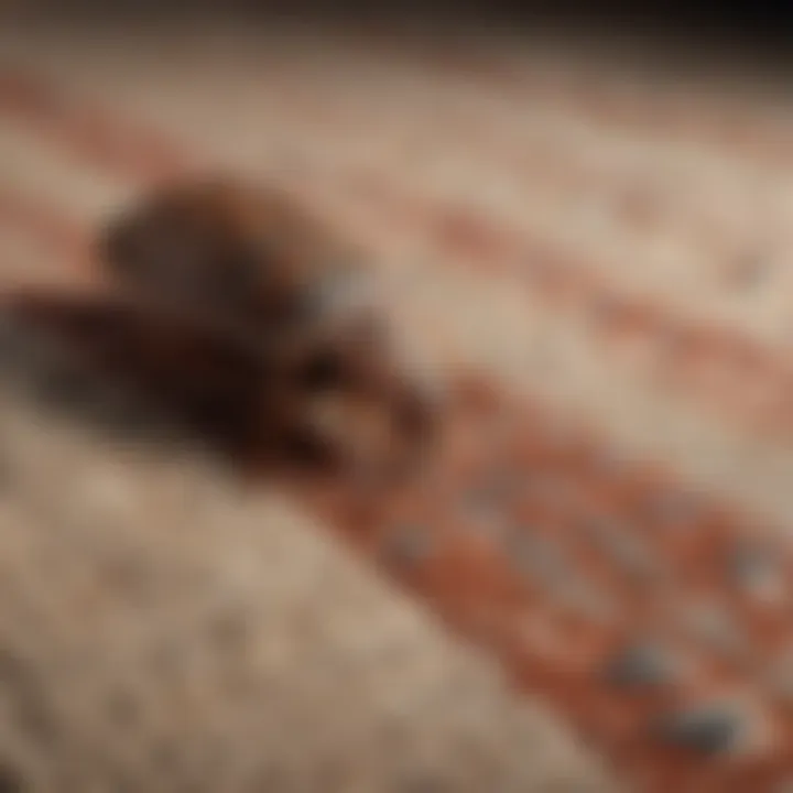 Identifying bed bugs in carpets and rugs