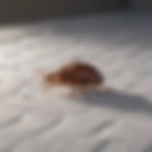 Detailed inspection of mattress for bed bugs