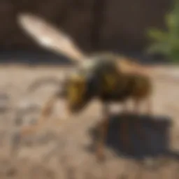 Illustration of natural wasp repellents