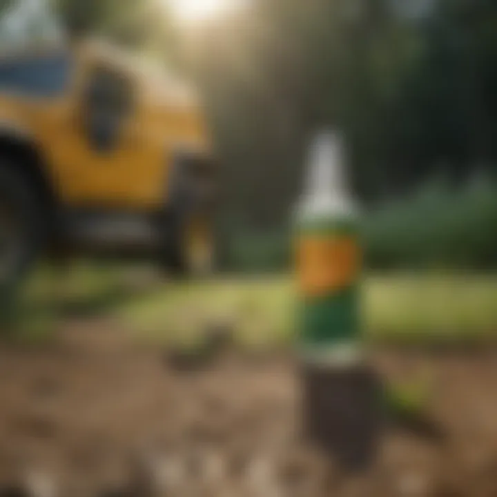 Illustration showing the advanced formulation of Fendona CS Controlled Release Insecticide