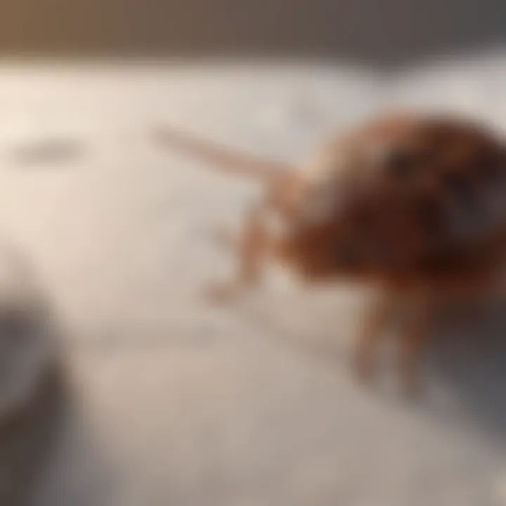 Bed Bugs in Mattress Illustration of bed bugs hiding in a mattress