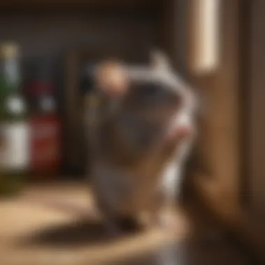 Mouse in Pantry Illustration of a mouse in a pantry