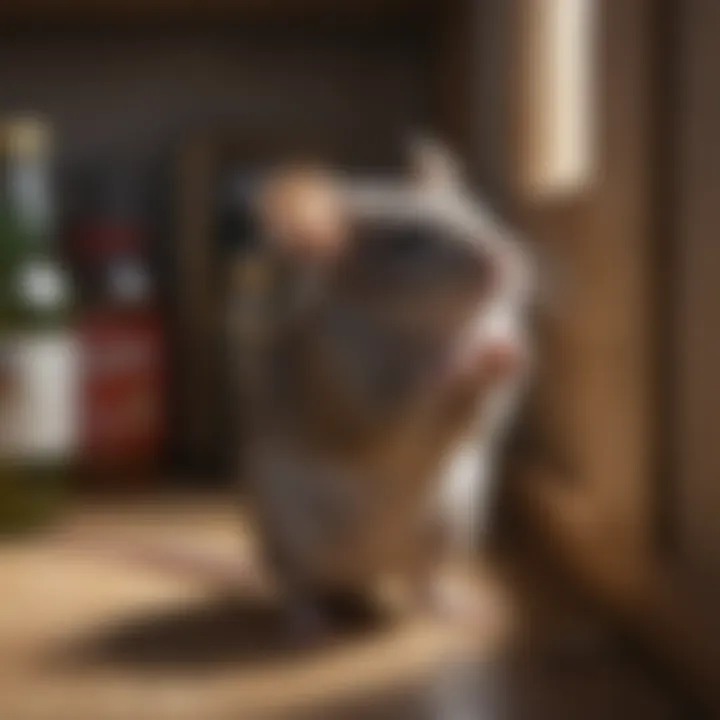 Mouse in Pantry Illustration of a mouse in a pantry