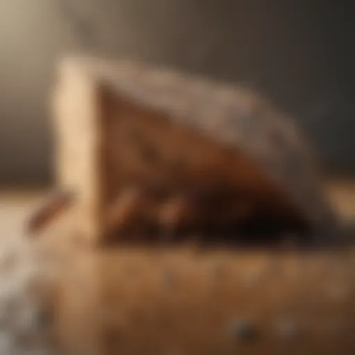 Illustration of a termite infestation