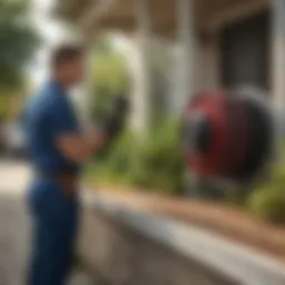 Pest Control Expert Inspecting Residential Area in Benton IL