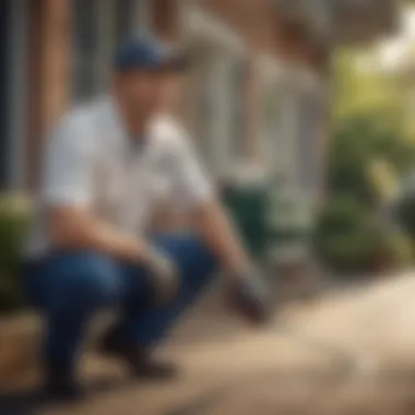 Illustration of Professional Pest Control Service for Commercial Property