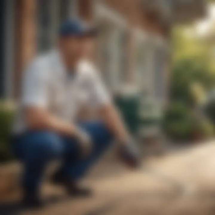 Illustration of Professional Pest Control Service for Commercial Property