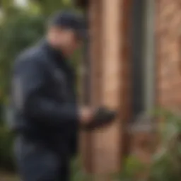 Pest Control Expert Inspecting Property