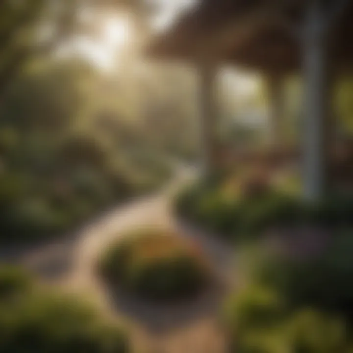 Beautifully landscaped garden with pest control measures