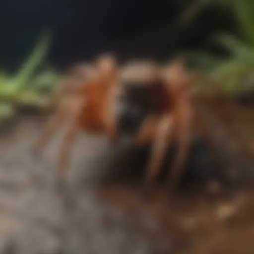Peterson spider in natural habitat