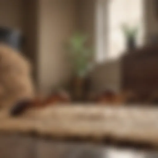Detailed illustration of Pharaoh ants in a household setting