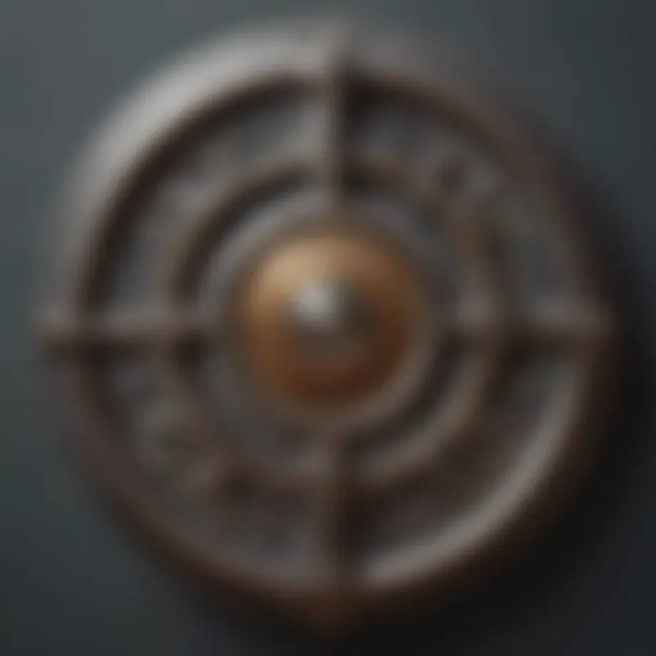 Illustration of intricate plumbing escutcheon design