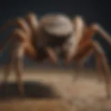 Illustration of wolf spider anatomy