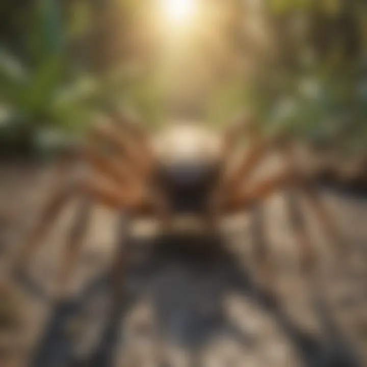 Harnessing Nature's Defenses: Repellents Against Wolf Spiders Illustration of natural repellents for wolf spiders