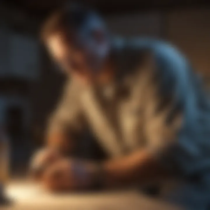 Pest control technician applying treatment