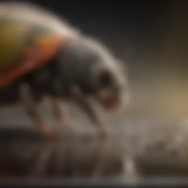 Close-up of eco-friendly materials used in flea trap refills highlighting their sustainability