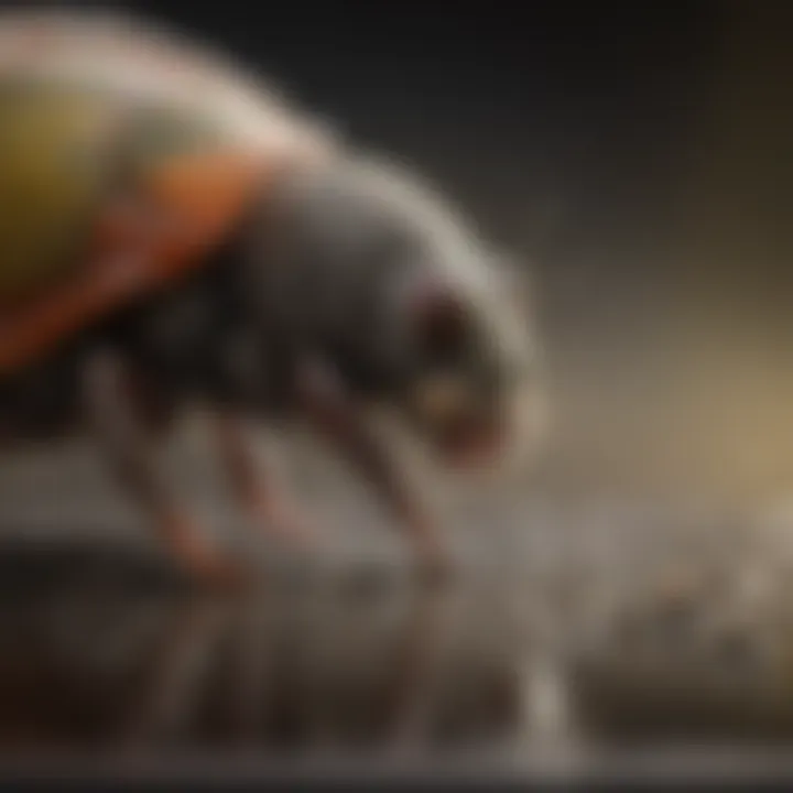 Close-up of eco-friendly materials used in flea trap refills highlighting their sustainability