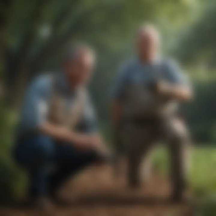 Professional pest control services conducting an assessment.