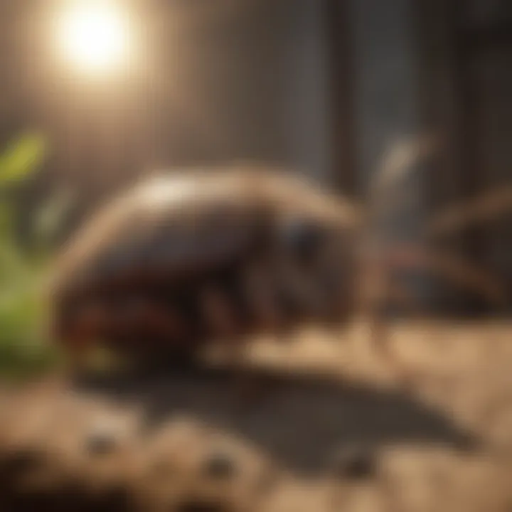 A visual representation of effective pest control strategies being implemented.