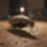 Common roach species exhibiting typical behavior