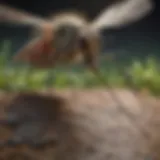 Detailed illustration of the mosquito life cycle showing different stages