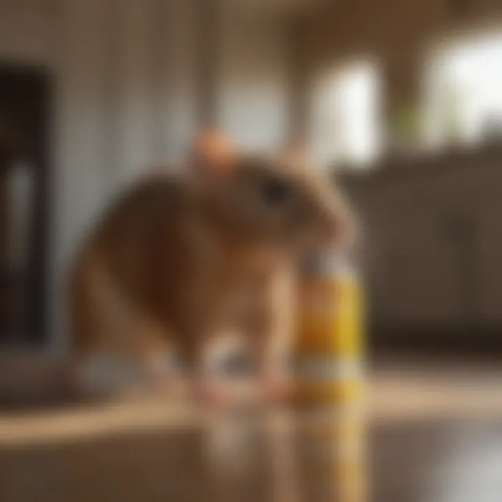 Applying Rodent Repellent in Your Home Application of rodent repellent in a home setting