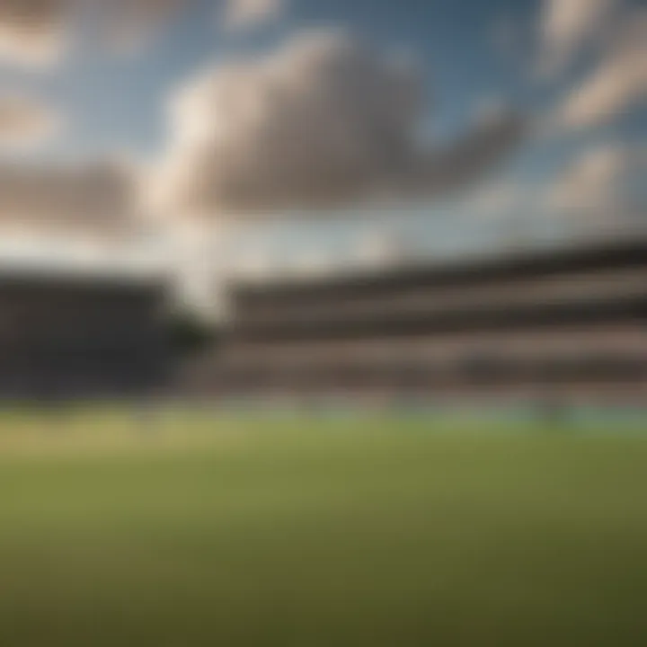 Cricket Field with Spectators in Fort Worth