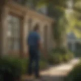 Cypress Creek Pest Control Technician inspecting property