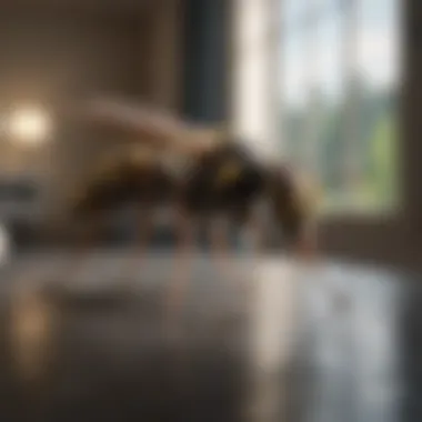 Encountering a Wasp in the Living Room Wasp in Living Room